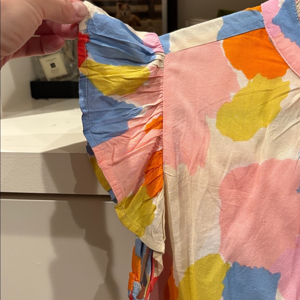 THML Multicolor Ruffle Sleeve Blouse - Picture 3 of 4